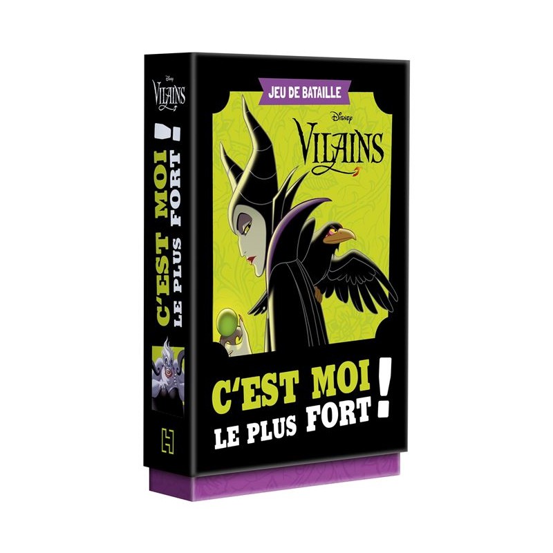 DISNEY VILAINS : Jeu de Cartes Bataille "C'est moi le plus Fort!"