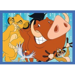 DISNEY - "The Happy World" Puzzle 4 in 1