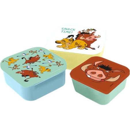 DISNEY - Set of 3 snack boxes The Lion King