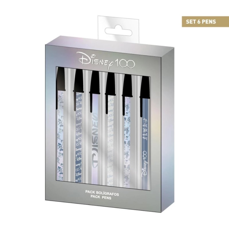 DISNEY - Set van 6 Disney 100th Anniversary balpennen