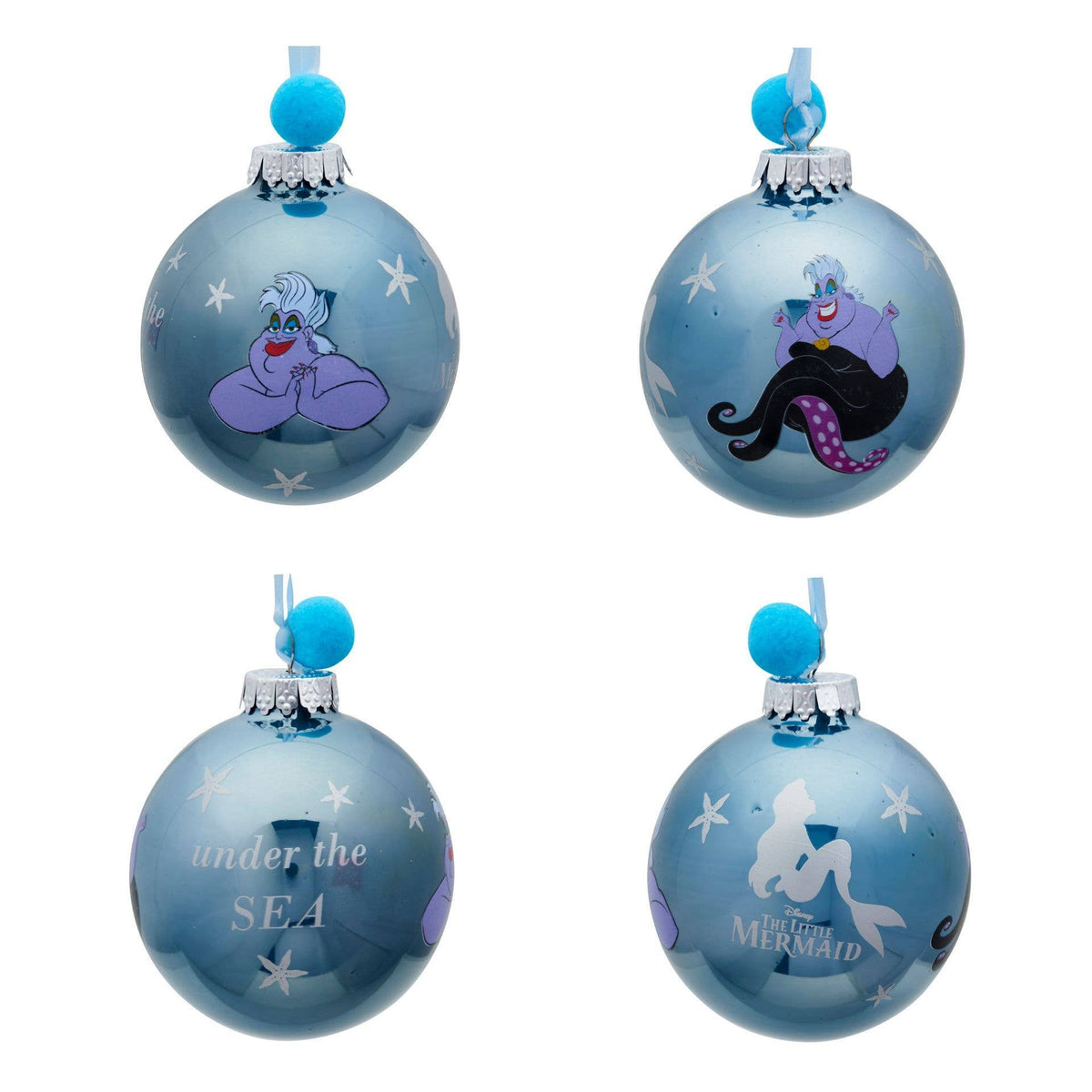 Disney Ensemble de 7 boules de Noël - La Petite Sirène.