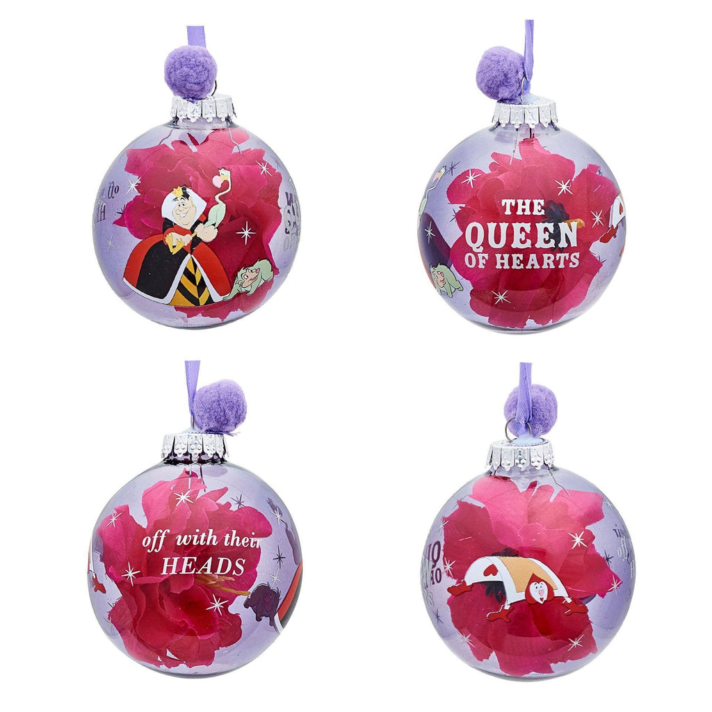 Set de 7 boules de Noël Disney - Alice au pays des merveilles