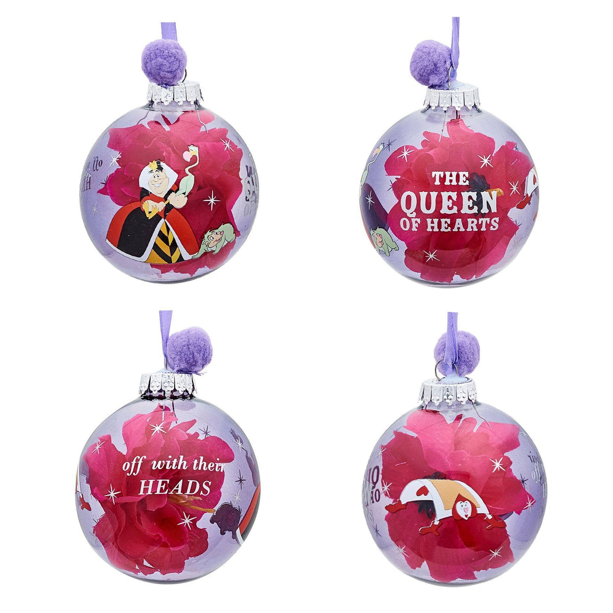 Set de 7 boules de Noël Disney - Alice au pays des merveilles