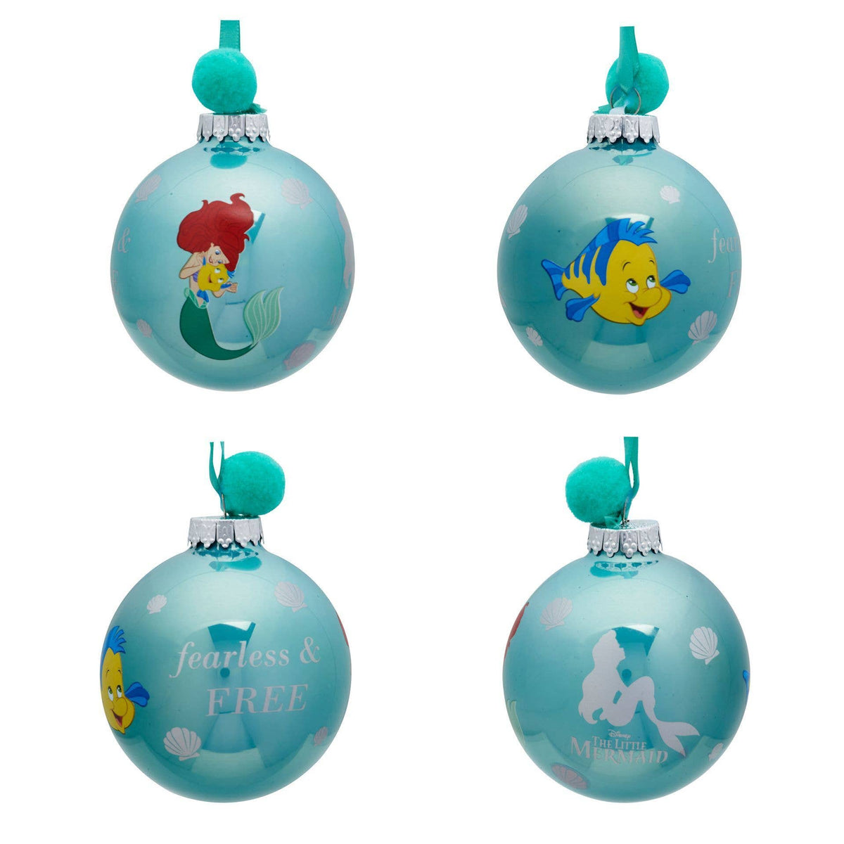 Disney Ensemble de 7 boules de Noël - La Petite Sirène.