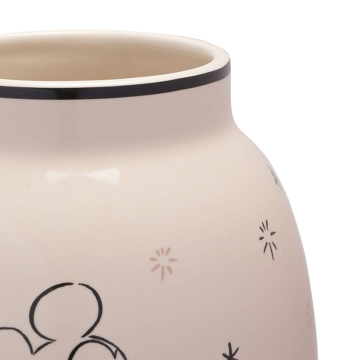 Vase Disney Mickey avec décor en feuille d'or