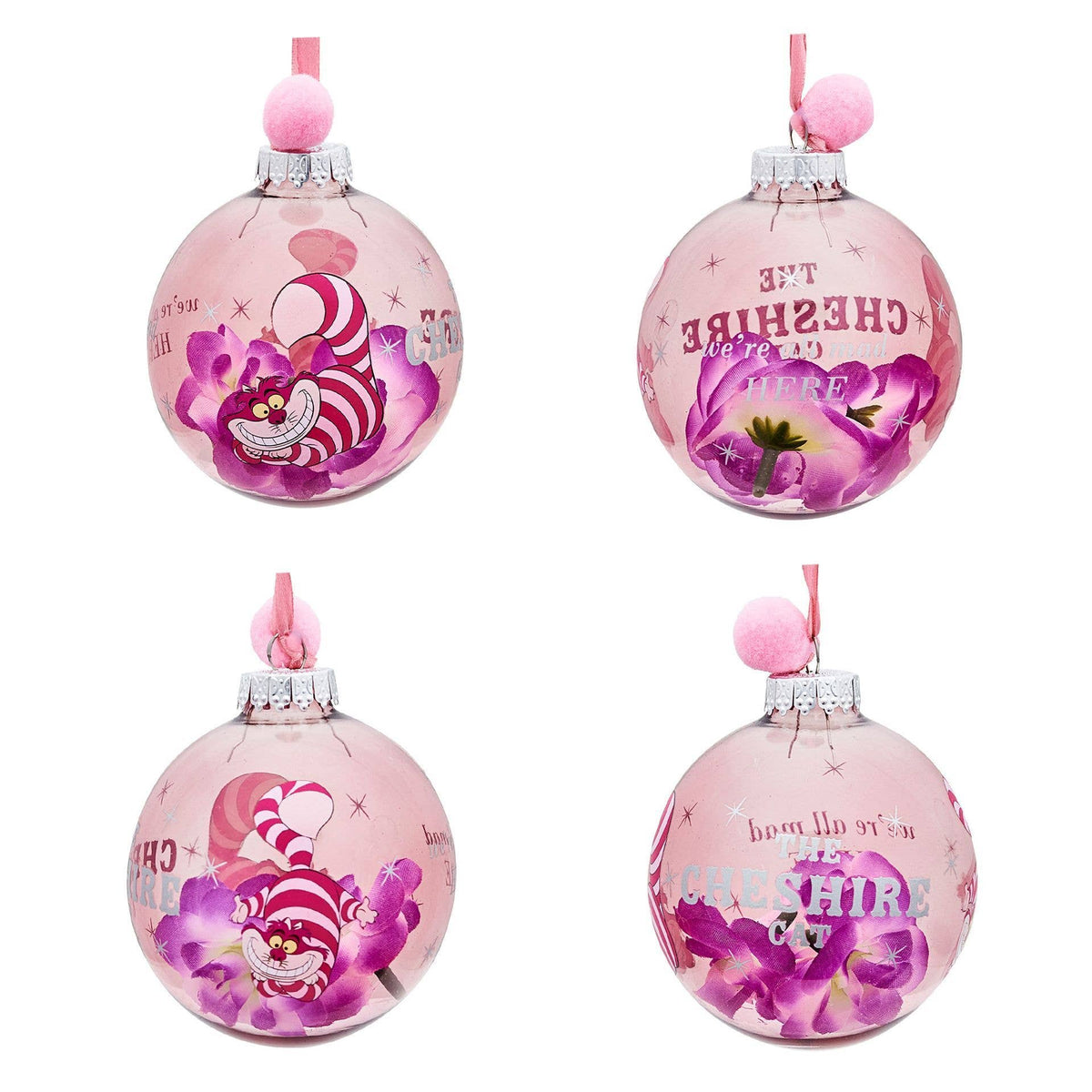 Set de 7 boules de Noël Disney - Alice au pays des merveilles