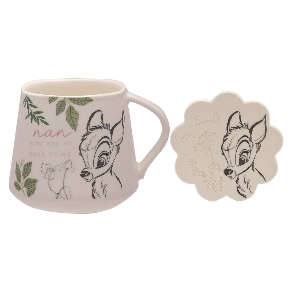 Ensemble mug et dessous de verre Disney Forest Friends Bambi « Nan »