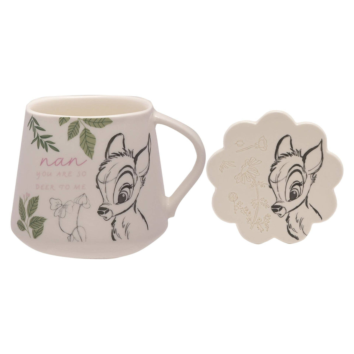 Ensemble mug et dessous de verre Disney Forest Friends Bambi « Nan »