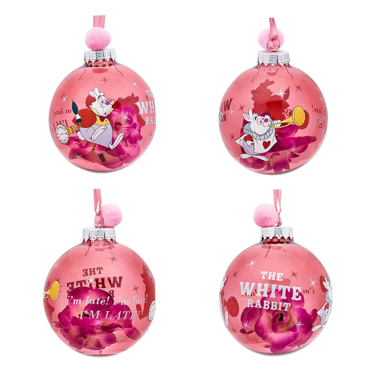 Set de 7 boules de Noël Disney - Alice au pays des merveilles