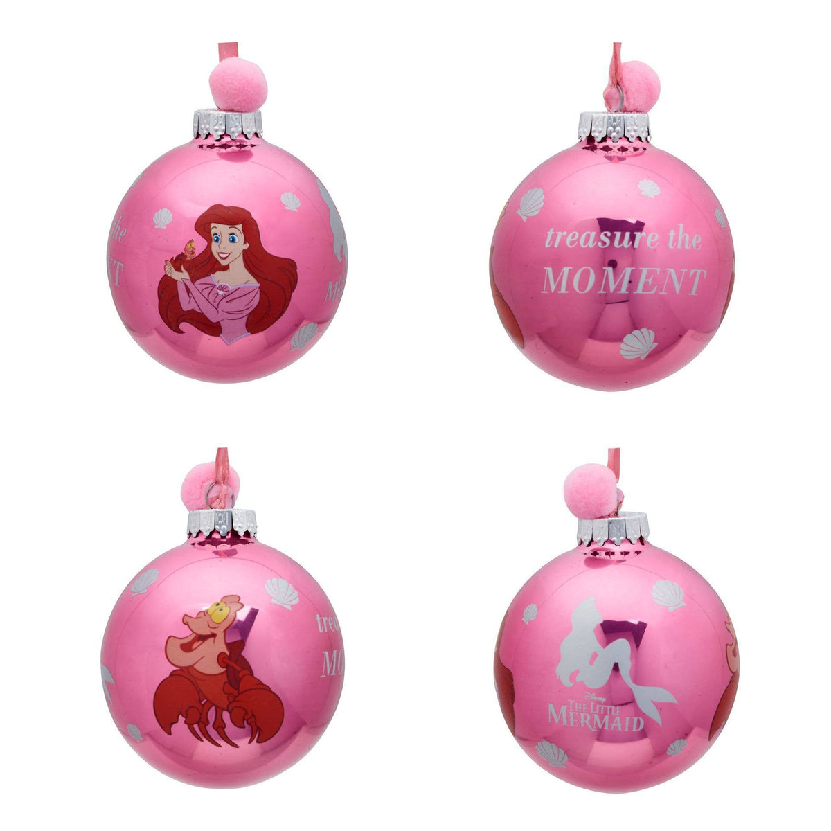 Disney Ensemble de 7 boules de Noël - La Petite Sirène.