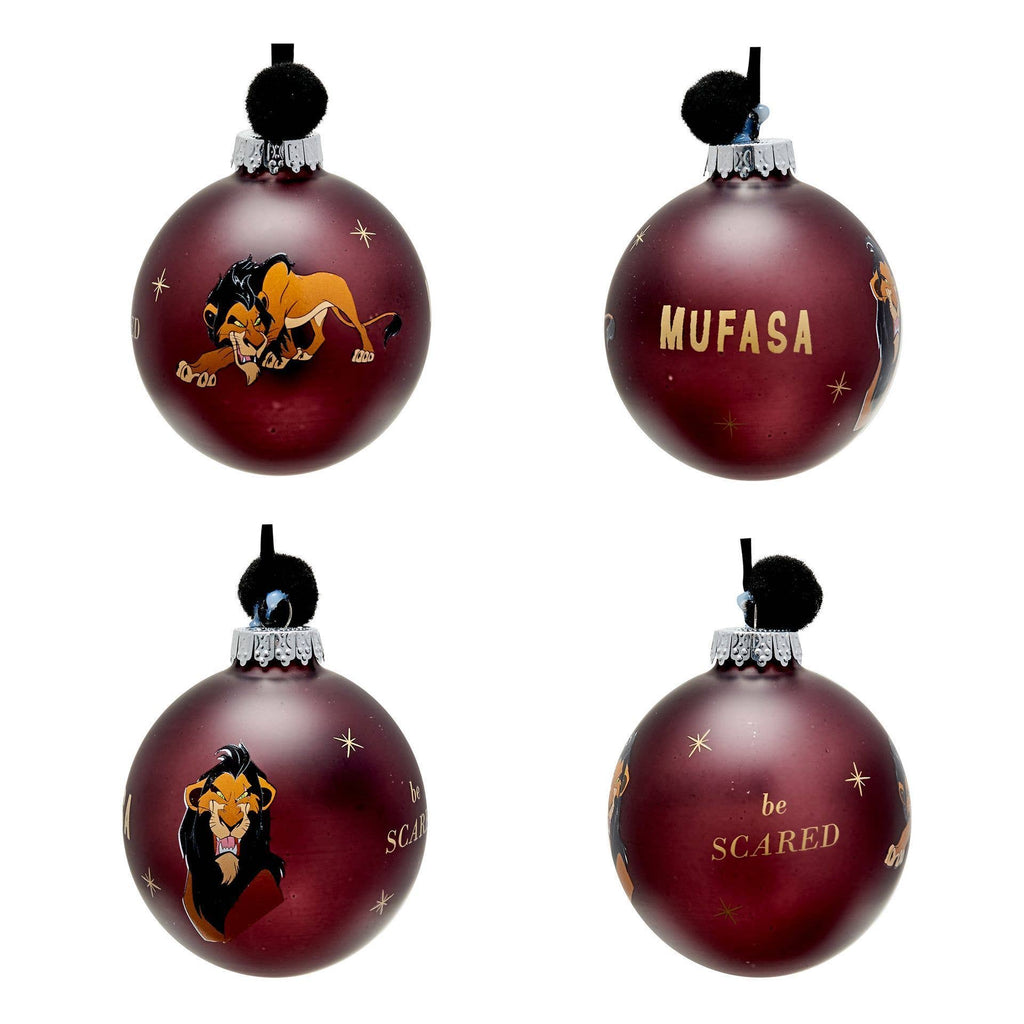 Set de 7 boules de Noël Disney - Méchants/ Vilains