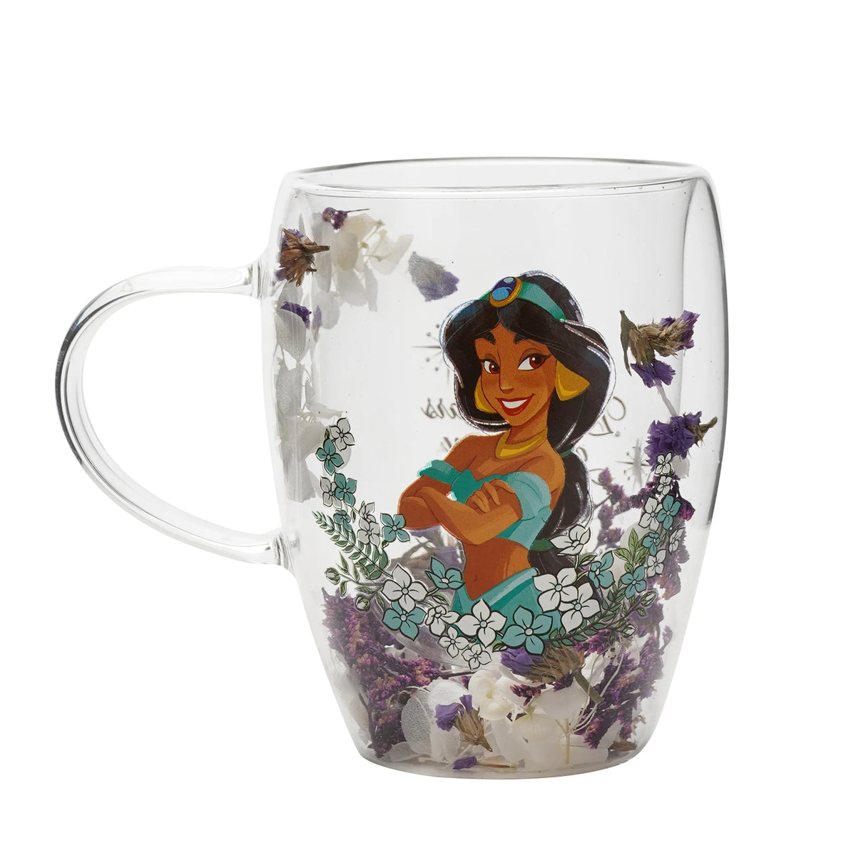 PRINCESSES - Verre avec Fleurs sechées Jasmine 300 ml