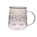 STITCH - Mug en verre avec couvercle 540 ml