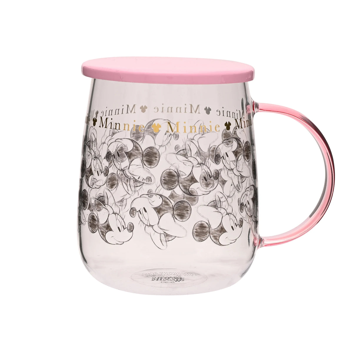 DISNEY - Mug en verre avec couvercle Minnie 540 ml
