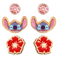 STITCH - Set de 3 paires de boucles d'oreilles