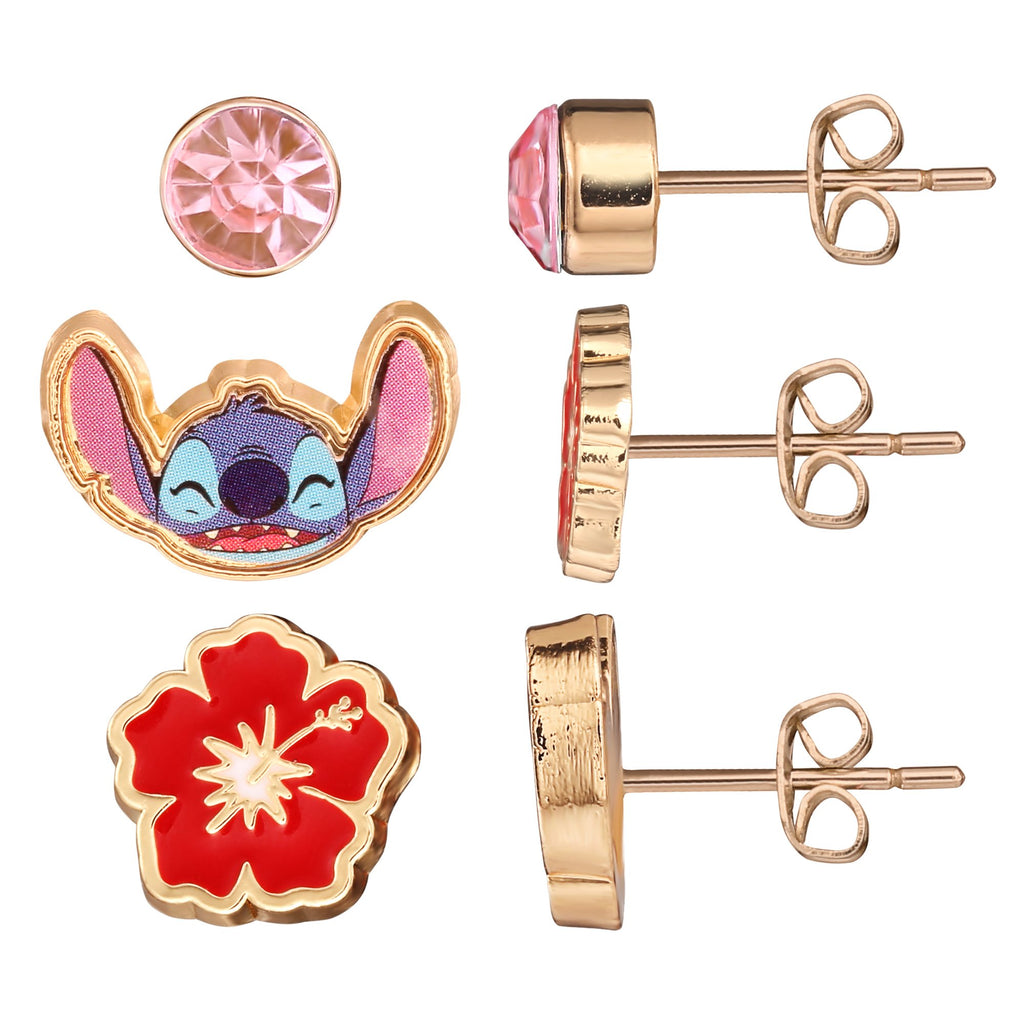 STITCH - Set de 3 paires de boucles d'oreilles