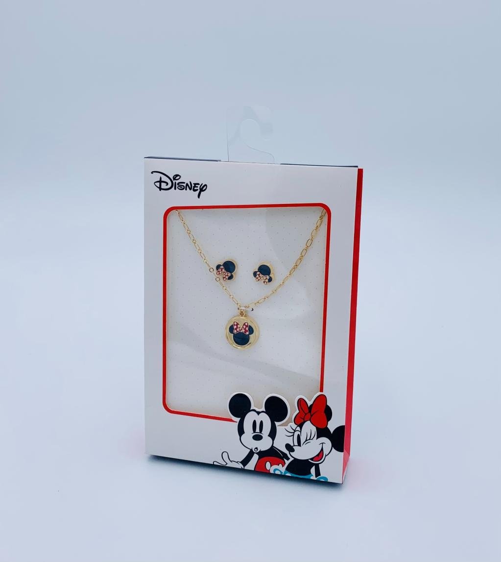 DISNEY - Set Collier et Boucles d'oreilles Minnie