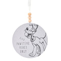 Plaque Ronde Chats & Chiens Disney - Pawitive Vibes only
