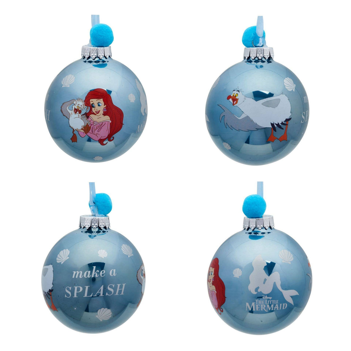 Disney Ensemble de 7 boules de Noël - La Petite Sirène.