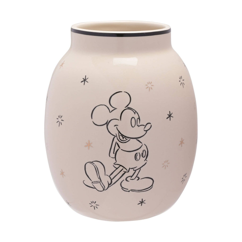 Vase Disney Mickey avec décor en feuille d'or