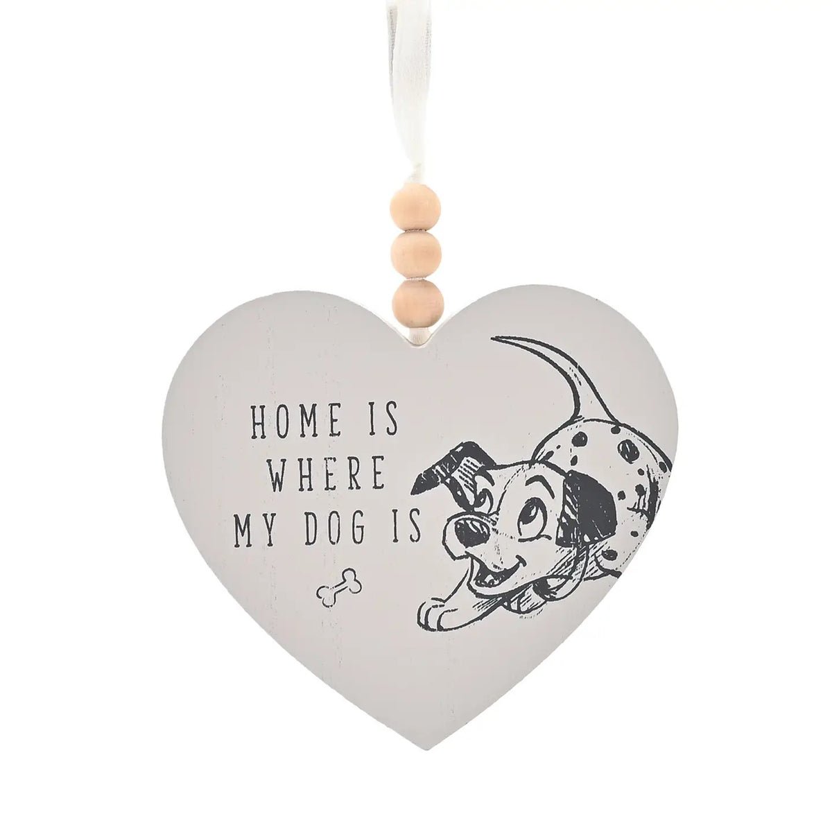Plaque Cœur Chats & Chiens Disney - La maison, c'est là où est mon chien