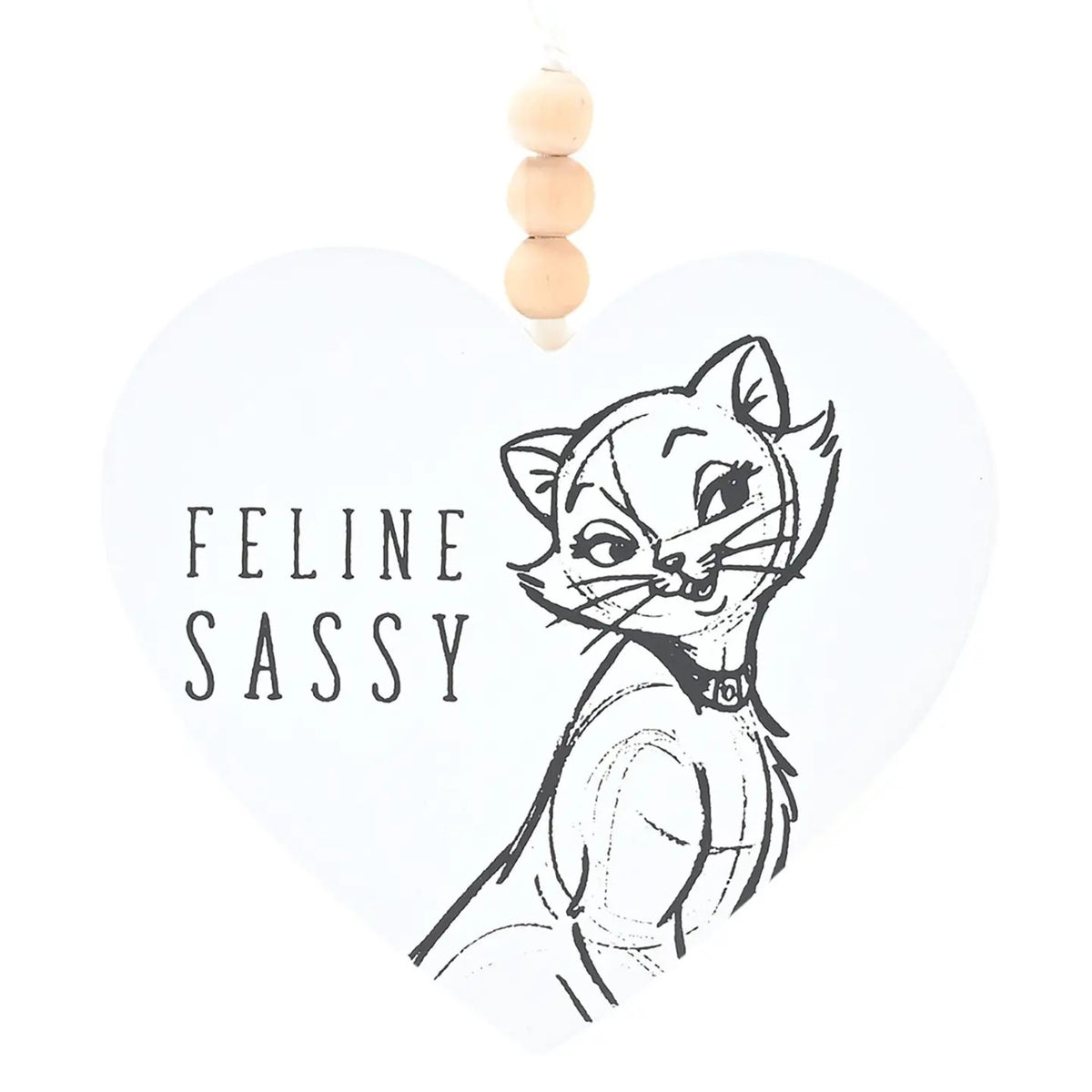 Plaque Cœur Chats & Chiens Disney - Féline Imperinente