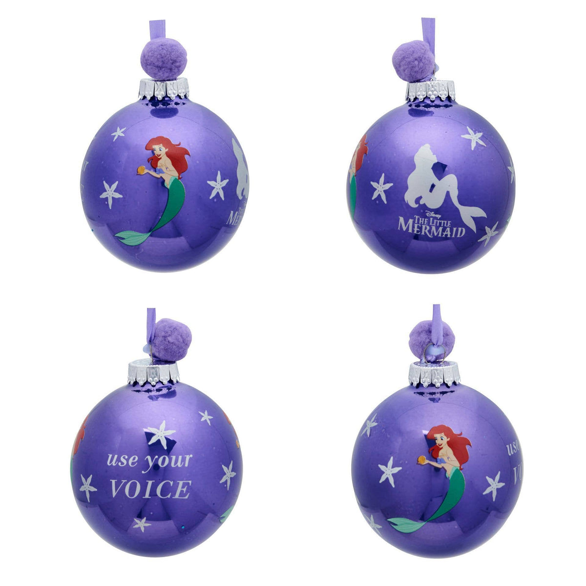 Disney Ensemble de 7 boules de Noël - La Petite Sirène.
