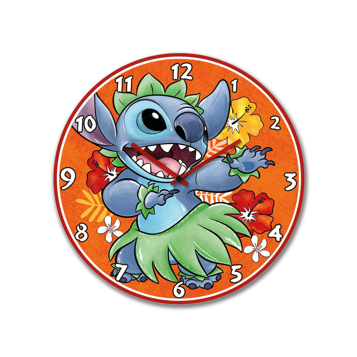 STITCH -Horloge murale Orange 35 cm